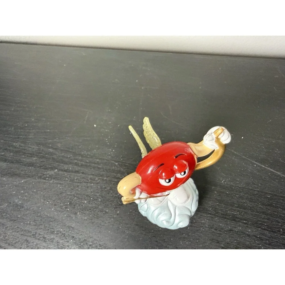 M&M Candy Topper Red Cupid Flapping Wings Bow And Arrow Valentines Day